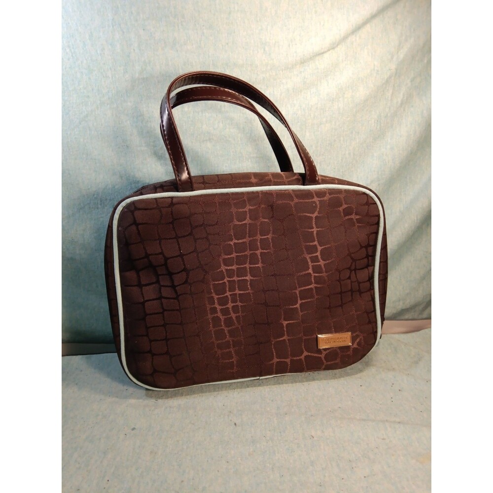 Stephanie Johnson leather design pattern cosmetic bag